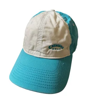 Callaway Golf Two Panel Teal White Baseball Hat thumbnail 1