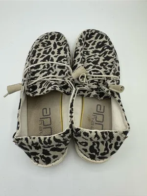 Hey Dude Wendy Woven Cheetah Shoes Womens‎ Size 9 Gray Slip On Comfort Casual thumbnail 4