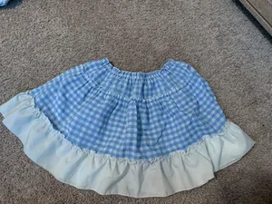 blue and white gingham skirt  thumbnail 3