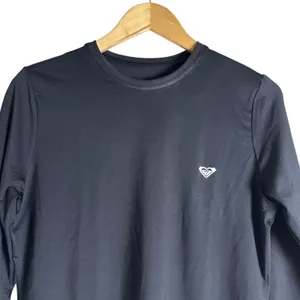 Roxy Enjoy Waves Long Sleeve Crewneck Black Lycra Rashguard Swim Top Size Small thumbnail 4