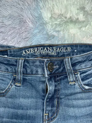 American Eagle Medium Wash Super Low Jegging thumbnail 5