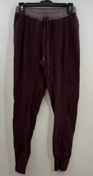 Lululemon Get Going Jogger 4 Heathered Black Cherry Burgundy Zip Pockets thumbnail 1