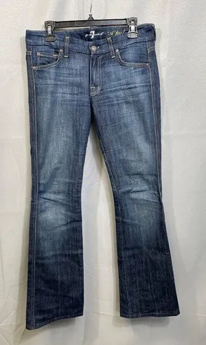 7 For All Mankind SKU 7550 Bootcut Womens Denim Jeans Size 27 thumbnail 1