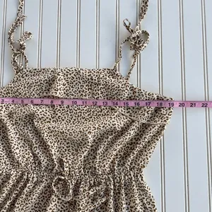 Shein‎ Dress Large Leopard Print Ruffle Tiered Midi Tie Strap Boho thumbnail 5