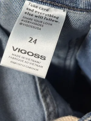 Vigoss Tie Waist Barrel Leg Jeans Size 24 thumbnail 6