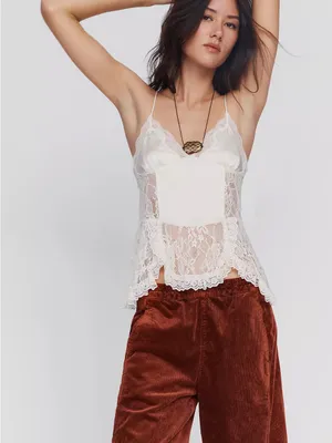 Pilcro Anthropologie Wide-Leg Corduroy Pants in Rust thumbnail 4