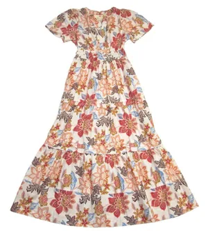 NWT Anthropologie Maeve Somerset Maxi in Botanical Floral Print Cotton Dress XS thumbnail 5