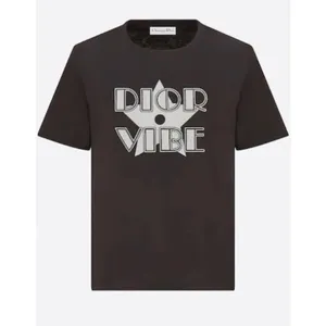 Dior Vibe Linen Blend Tee‎ Shirt in Black Size XS thumbnail 2