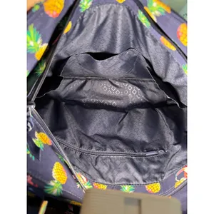 VERA BRADLEY LARGE GLENNA "TOUCAN PARTY" PATTERN‎ Bag Navy Blue Beach Travel thumbnail 3