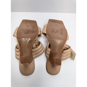 Abound Sandals Size 4 Qarly Heeled Tan Square Toe Slip‎ On Heels thumbnail 9