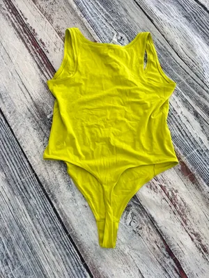 Lululemon Wundermost Ultra-Soft Nulu Square-Neck Sleeveless Bodysuit Lichen Lime thumbnail 3