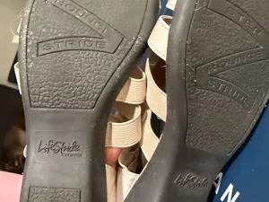 Life Stride Women’s Beige Strappy Wedge Slip On Comfort Sandals 8M thumbnail 6