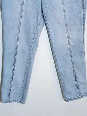 Universal Thread Light Wash High Rise Slim Straight Ankle Jeans Size 12 Flaw thumbnail 3
