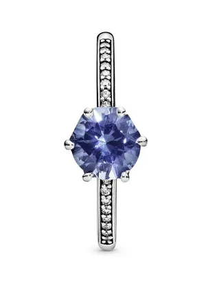 Pandora Blue Sparkling Crown Ring thumbnail 3
