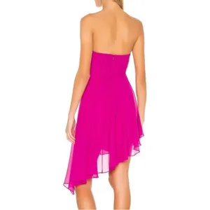 Michael Costello x Revolve Sheree Mini Dress in Fuchsia Pink NWT Size Medium thumbnail 2