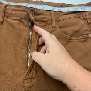 Judy Blue High Rise‎ Control Top Wide Leg Crop Jean Camel Brown Size 13 / 31 thumbnail 10