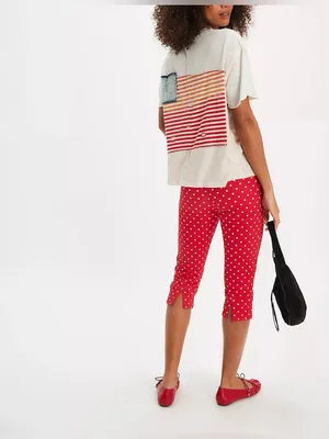 NWOT Free People Tricia Fix Americana Tee - ivory - XS thumbnail 5
