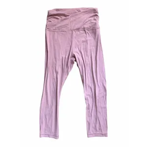 Lululemon Align High Rise Crop 21” Cross Waist Leggings Mauve Pink Size 6 Yoga thumbnail 3