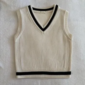 Uniqlo GU White Knit Vest thumbnail 1