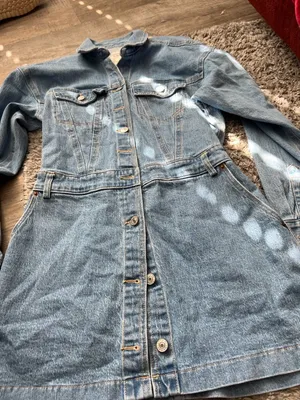 Abercrombie‎ & Fitch Denim Shirt Mini Dress Long Sleeve Utility Western S thumbnail 7