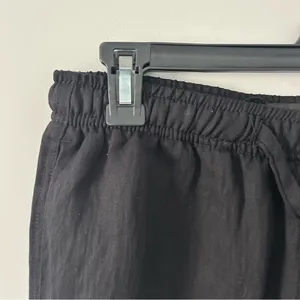 Zara Black Lyocell Viscose High Rise Wide Leg Flowy Casual Pull On Pant S thumbnail 4