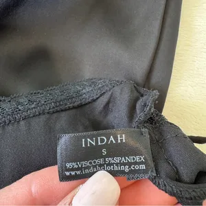 INDAH Viscose Spandex Halter Maxi Dress Lace Cutout Detail thumbnail 9