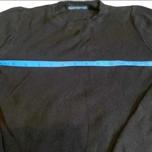Brandy Melville Black Ribbed Long Sleeve‎ Crop Top Sweater Viscose One Size XS/S thumbnail 3