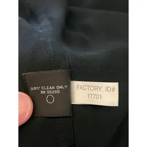 Express 100% Silk Women's Size Medium Two Button Black Single Breasted Blazer thumbnail 7