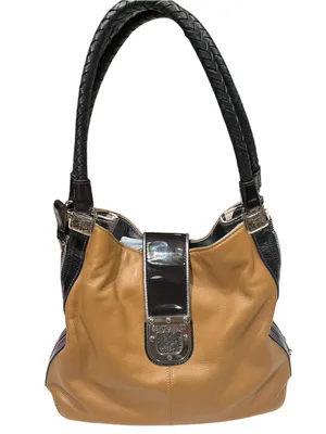 BRIGHTON Fashionista City Block Dovima Brown Black Zebra Shoulder Hand Bag Purse thumbnail 1