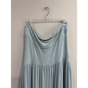 Halara Strapless Harem Jumpsuit Fairest Jade Green Pockets Ribbed Size XL thumbnail 4