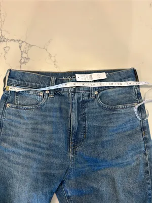 J. Crew Womens Semi Stretch High Rise Denim Trousers Size 27 Flare NWT thumbnail 6
