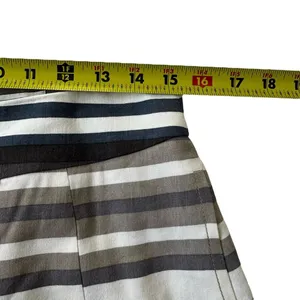 Banana Republic Multicolor Linen Pleated Striped Skirt Women Petite 10P | 67-27 thumbnail 7