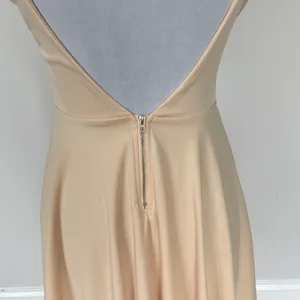 SHEIN Beige Spaghetti‎ Strap Mini Dress Sz SM thumbnail 6