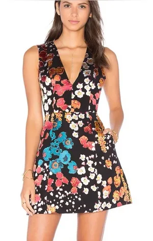 Alice + Olivia Patty V‎ Neck Dress size xs thumbnail 1