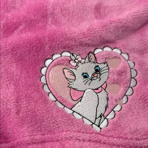 Disney Pink Fleece Shorts with Heart Cat Design thumbnail 16