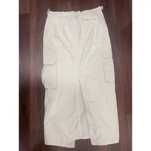 Wild Fable Beige Cargo Midi Skirt XXS Utility Pocket Back Slit thumbnail 6