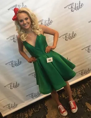Green Sherri Hill Dress thumbnail 1