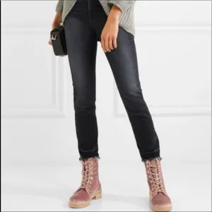 Stuart Weitzman Metermaid‎ Velvet Combat Boots in Candy Pink Size 7.5 thumbnail 2