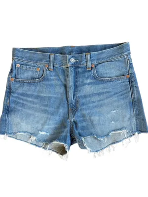 EUC Denimist Boy Shorts Blue Denim Size 28 thumbnail 3