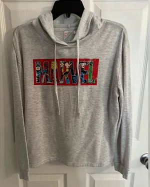 MARVEL Gray Hoodie. Size Medium. New, never worn. thumbnail 1