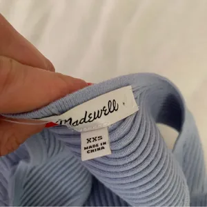 Madewell Blue ribbed sweater tank thumbnail 3