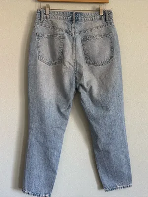 Zara Distressed Jean. Size 10 thumbnail 4