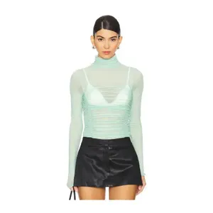 Free People intimately fp under it all long sleeve bodysuit NWT green thumbnail 11