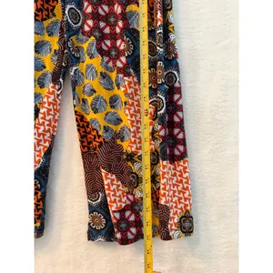 Chances R Womens Patchwork Print Jumpsuit Wide Leg‎ Halter Neck Multi Color L thumbnail 4
