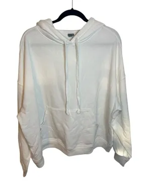 Aerie White Oversized Hoodie thumbnail 1