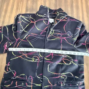 3 Sisters Womens Brown‎ Abstract Swirl Embroidered Cotton Jacket Size M 3S936 thumbnail 9