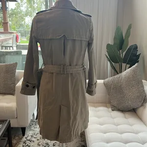 Monoprix Cotton Trench Coat Medium in good condition. Size 36 thumbnail 4