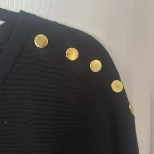 Adorable black with gold Detail sweater express size medium thumbnail 3