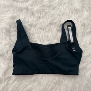 Nike Skims Matte Scoop Neck Sports Bra Dark Teal Size XS thumbnail 5