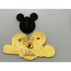 Disney Pin Walt Disney World WDW Logo Mickey Mouse Ears Blue Green Yellow thumbnail 3